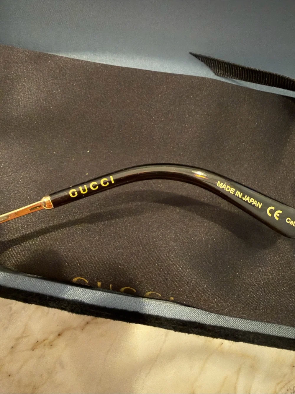 Gucci Black Shield Sunglasses